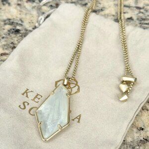 Kendra Scott Ivory Mother of Pearl Adjustable Necklace